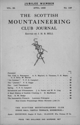 SMCJ Number 127 - Vol 22 - Apr 1939 cover